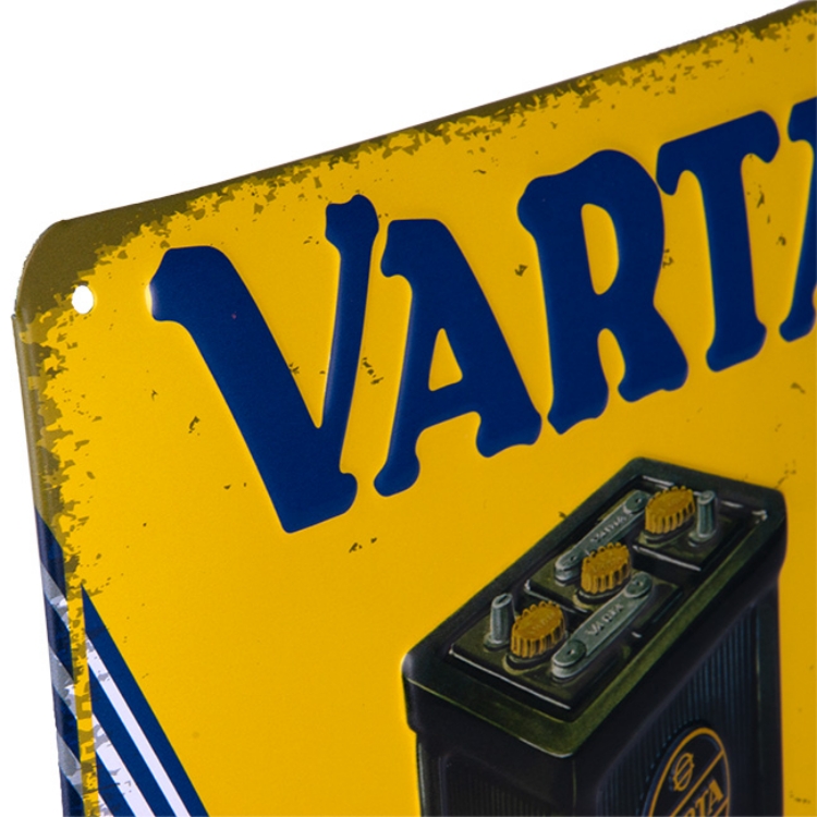 Bild von VARTA geprägtes Blechschild kl. 