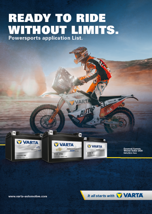 Bild von VARTA Application List - Powersports 